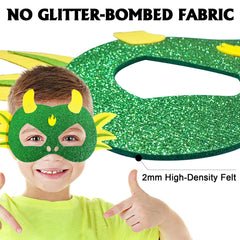 iROLEWIN green Lycra scale fabric adds vibrant premium look