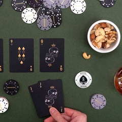 Travel-ready Iron & Glory poker set for on-the-go games