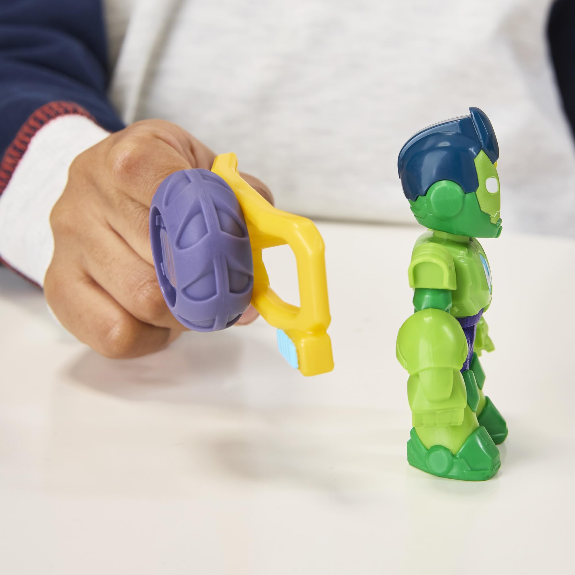 IRON MAN AND HIS AWESOME FRIENDS creative-play-visions: encourage storytelling with favorite heroes.