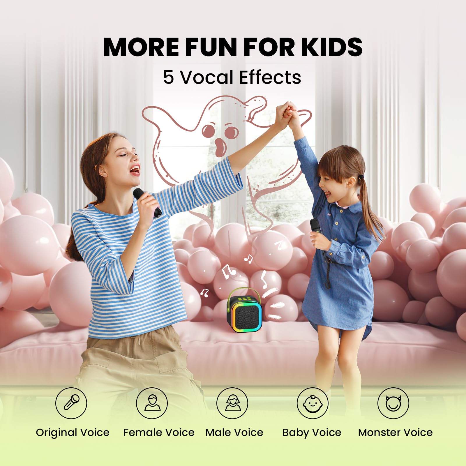 IROO Bluetooth 5-3 connection keeps devices in sync for seamless streaming.