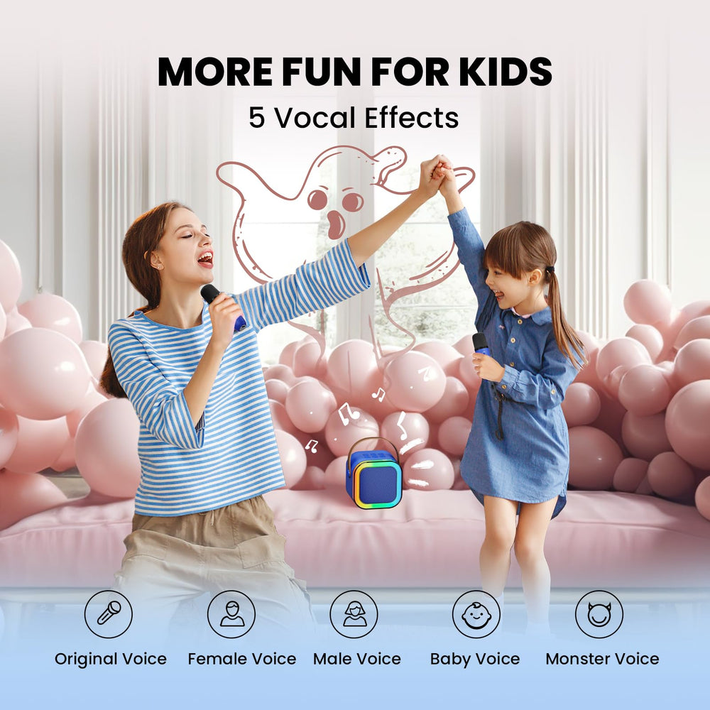 IROO karaoke machine disco lights enhancing party atmosphere