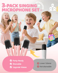IROO karaoke machine disco lights enhance party vibes and performance.