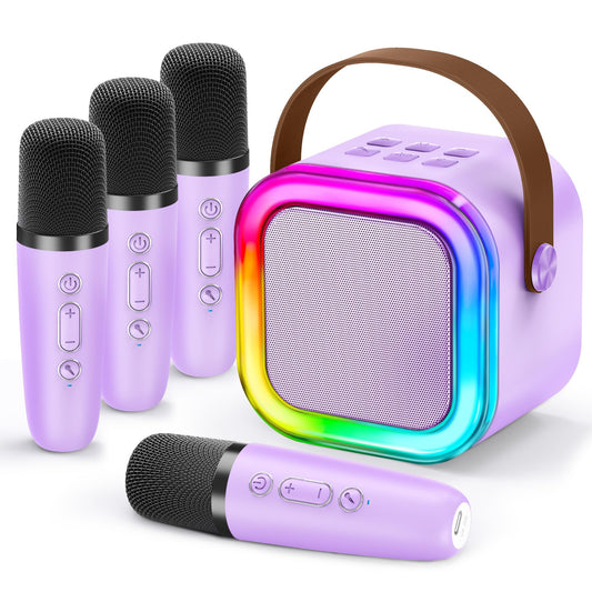 IROO karaoke machine for kids, compact design for easy family singing sessions