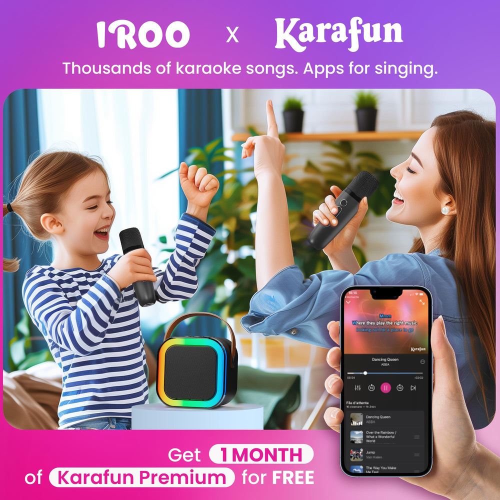Clear sound with noise reduction keeps singing comfortable and enjoyable.