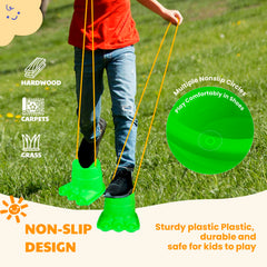IROO Monster Feet Blue Grip supports pretend play and steady steps.