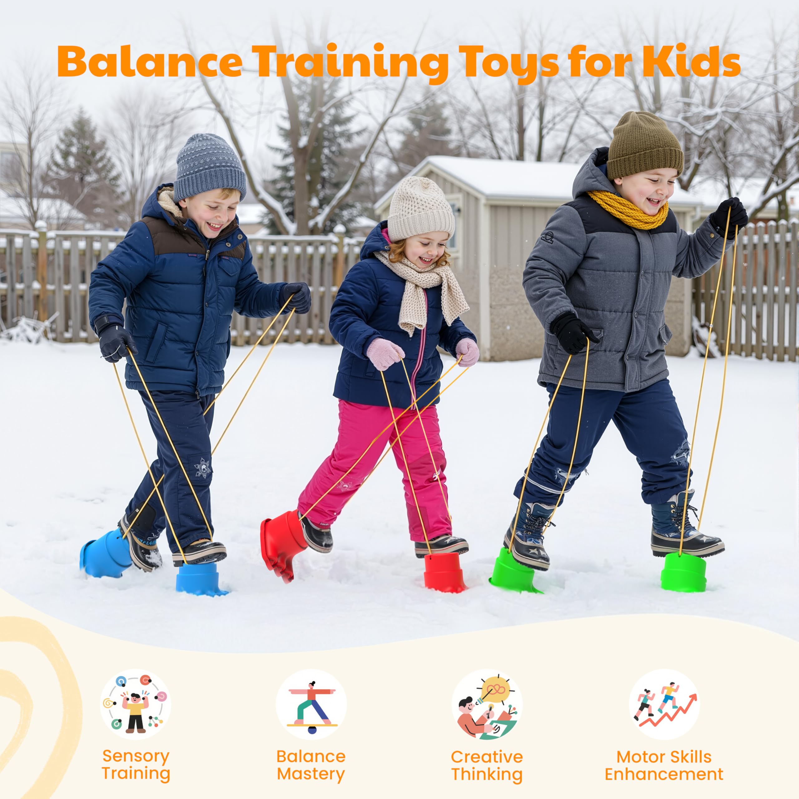 IROO Monster Feet Red Grip designed for dynamic balance practice and active fun.