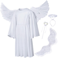 Irtysh Kids angel costume robe offers a soft, comfortable dress-up experience.