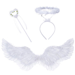 Irtysh angel costume set delivers coordinated pieces for easy dress-up.