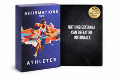 Isaac Liev affirmations deck inside box supports mental preparation for competitions