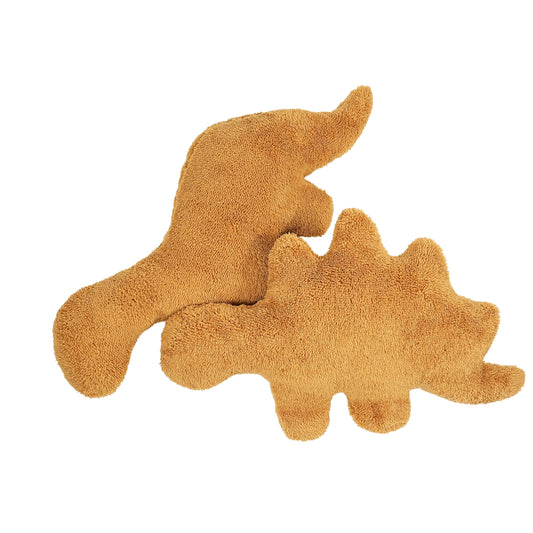 Isaacalyx Brontosaurus dino nugget plush as a soft bedtime companion for kids