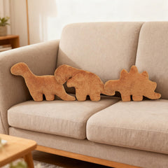 Isaacalyx dino nugget pillow Brontosaurus, cute bed companion.