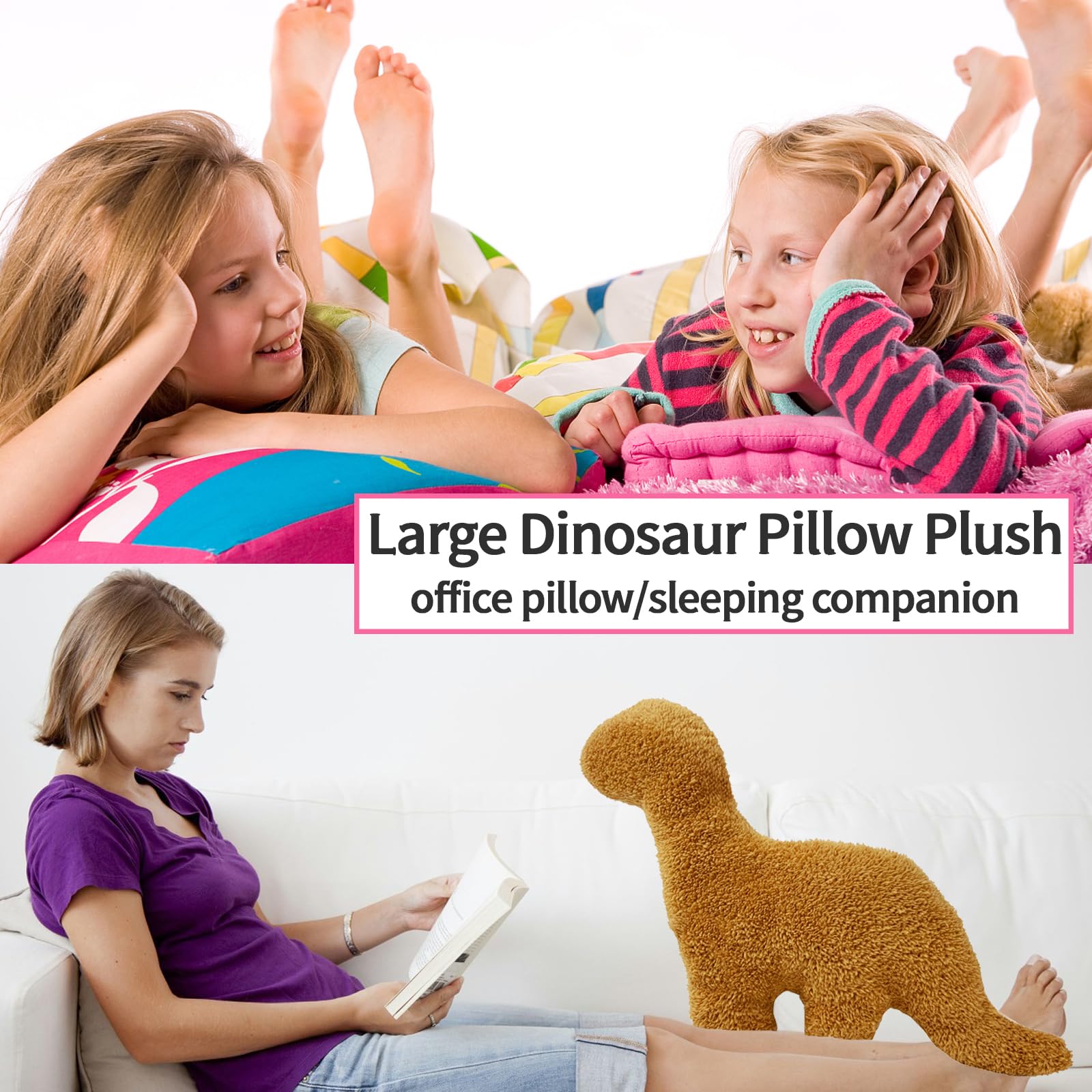 Isaacalyx Dino Nugget Pillow packaging, ideal for gifting