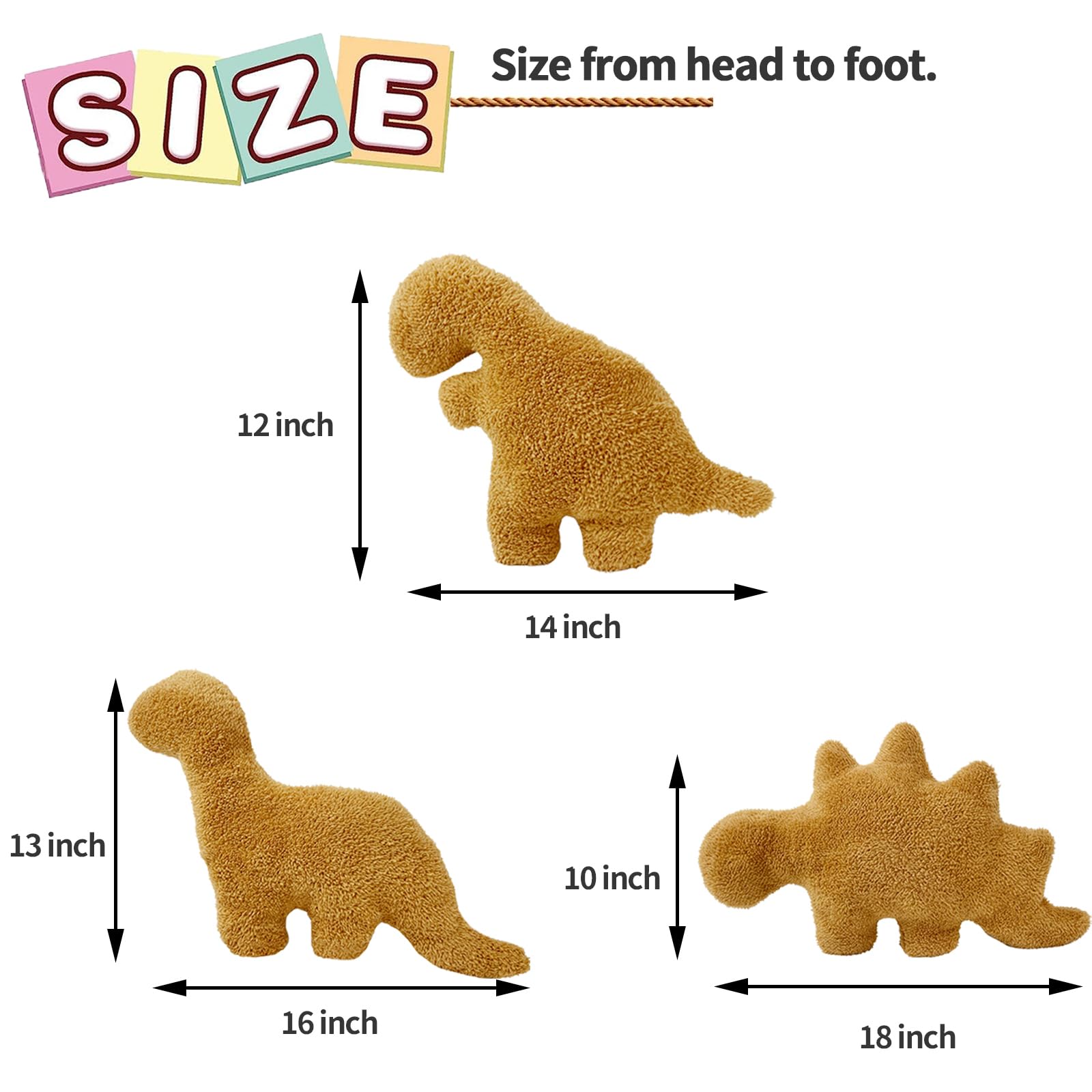 Isaacalyx Dino Nugget Pillow living room décor accent for kids