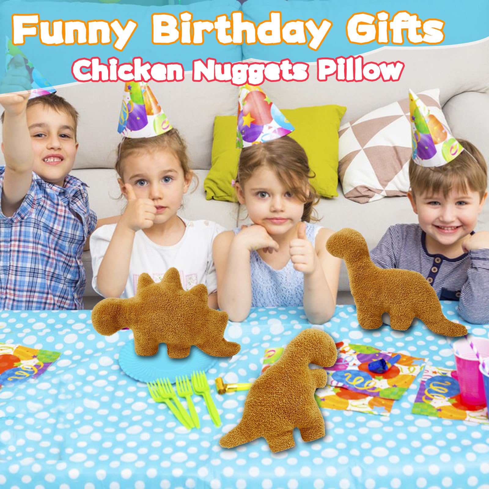 Isaacalyx dino nugget pillow multipurpose use as decor and comforting buddy