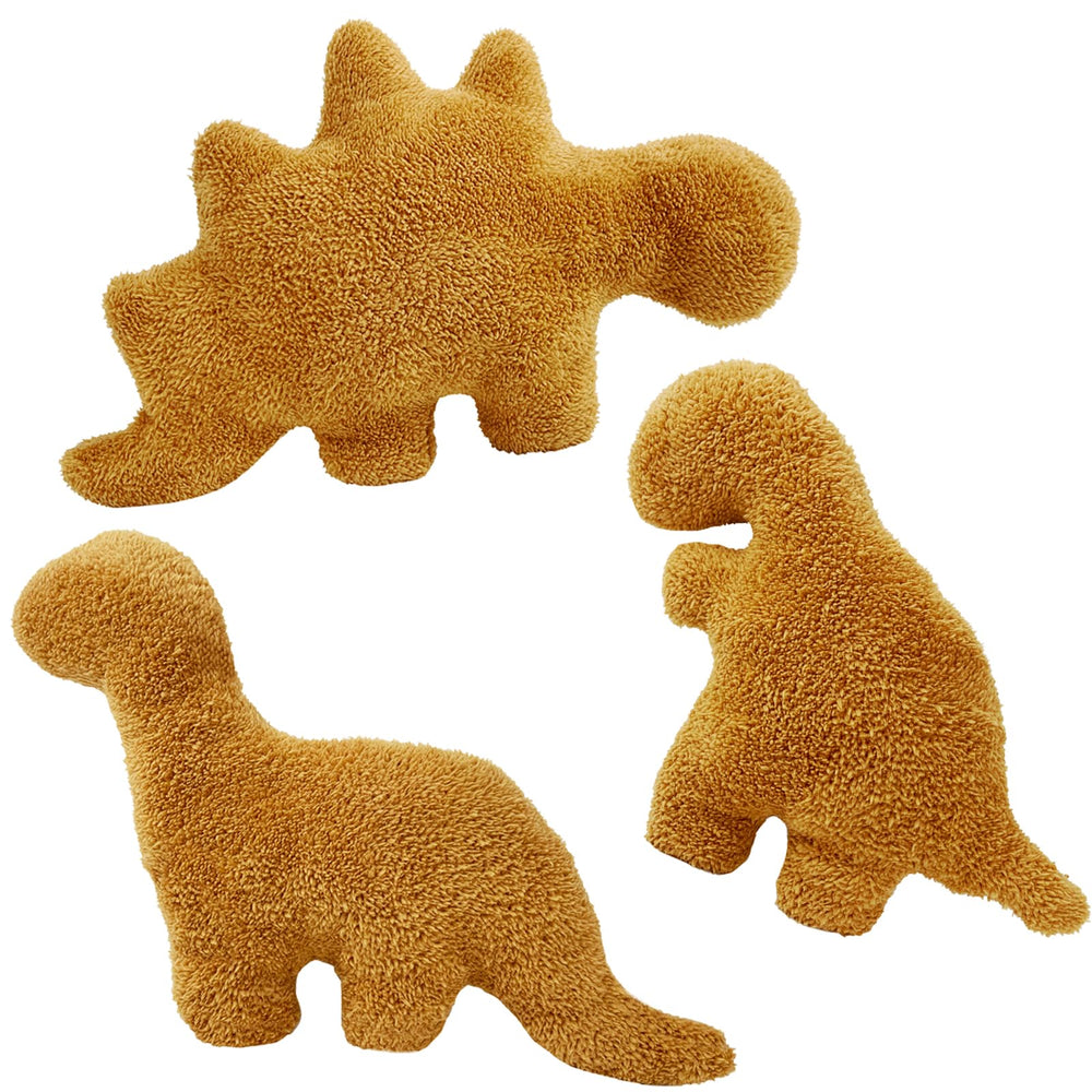 Isaacalyx dino nugget pillow Tyrannosaurus, soft cuddle buddy for playtime.