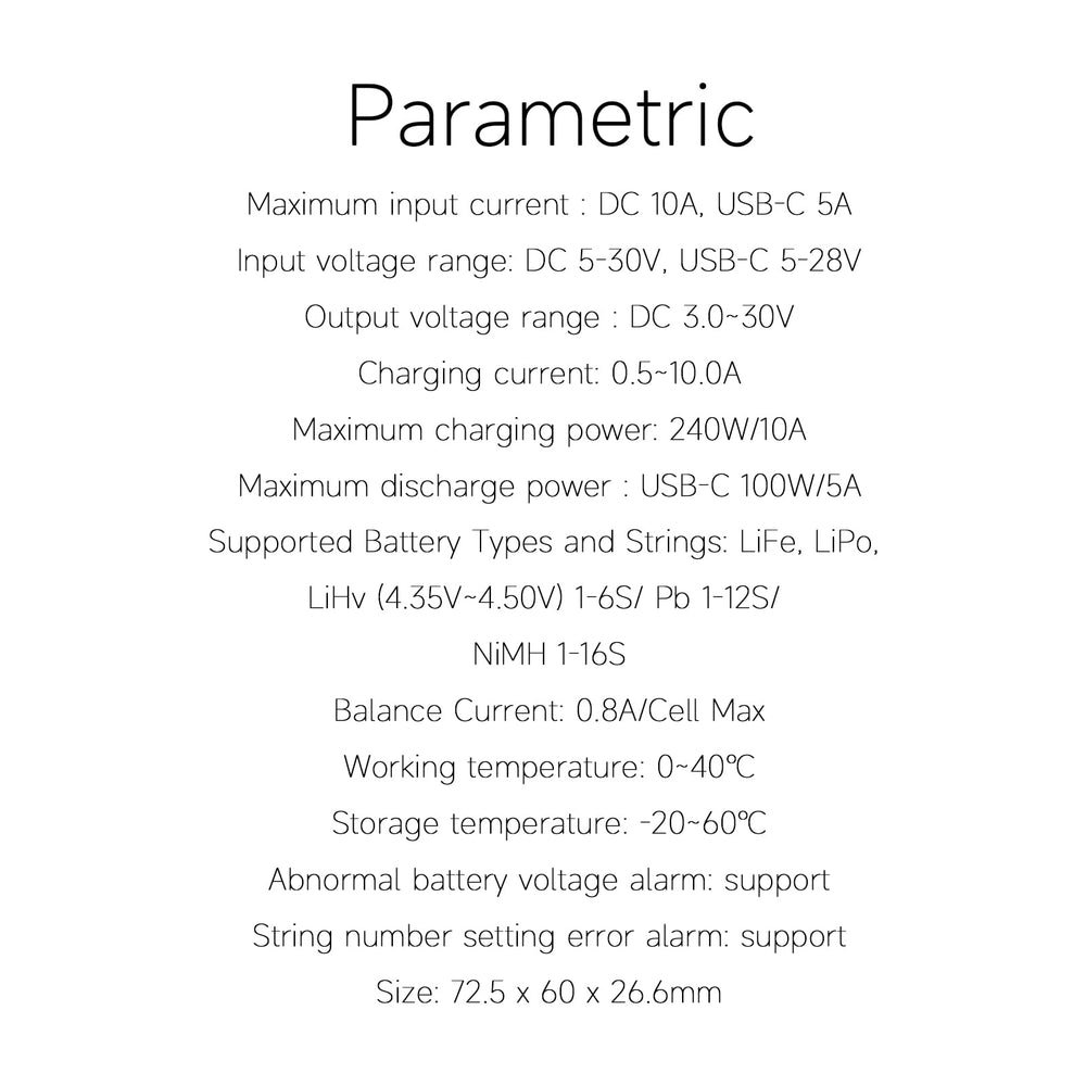 ISDT 608PD preset battery types enable quick one-click charging.
