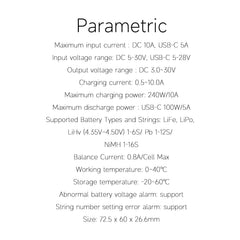 ISDT 608PD preset battery types enable quick one-click charging.
