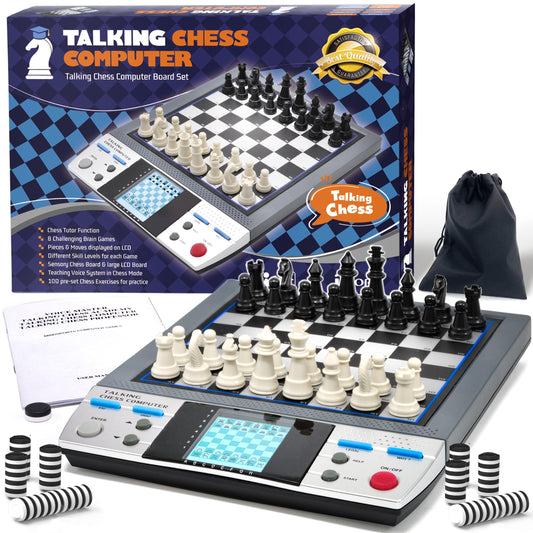 ISEE iCore electronic chess set Pro Black front view for engaging learning sessions