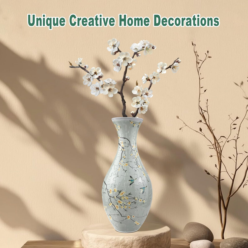 Iselyn 3D puzzle vase assembly captures patience and focus during building