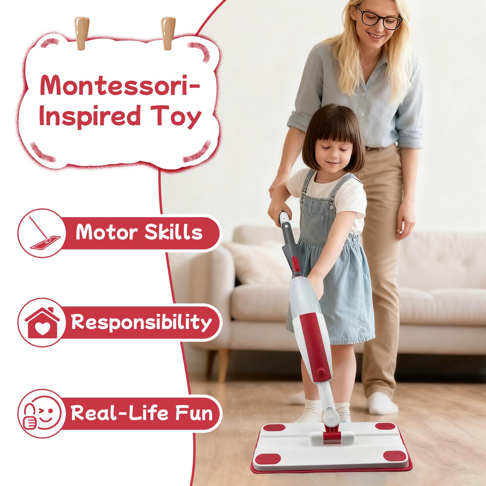 Iselyn All-in-1 Cleaning Playset starts quick pretend-clean sessions