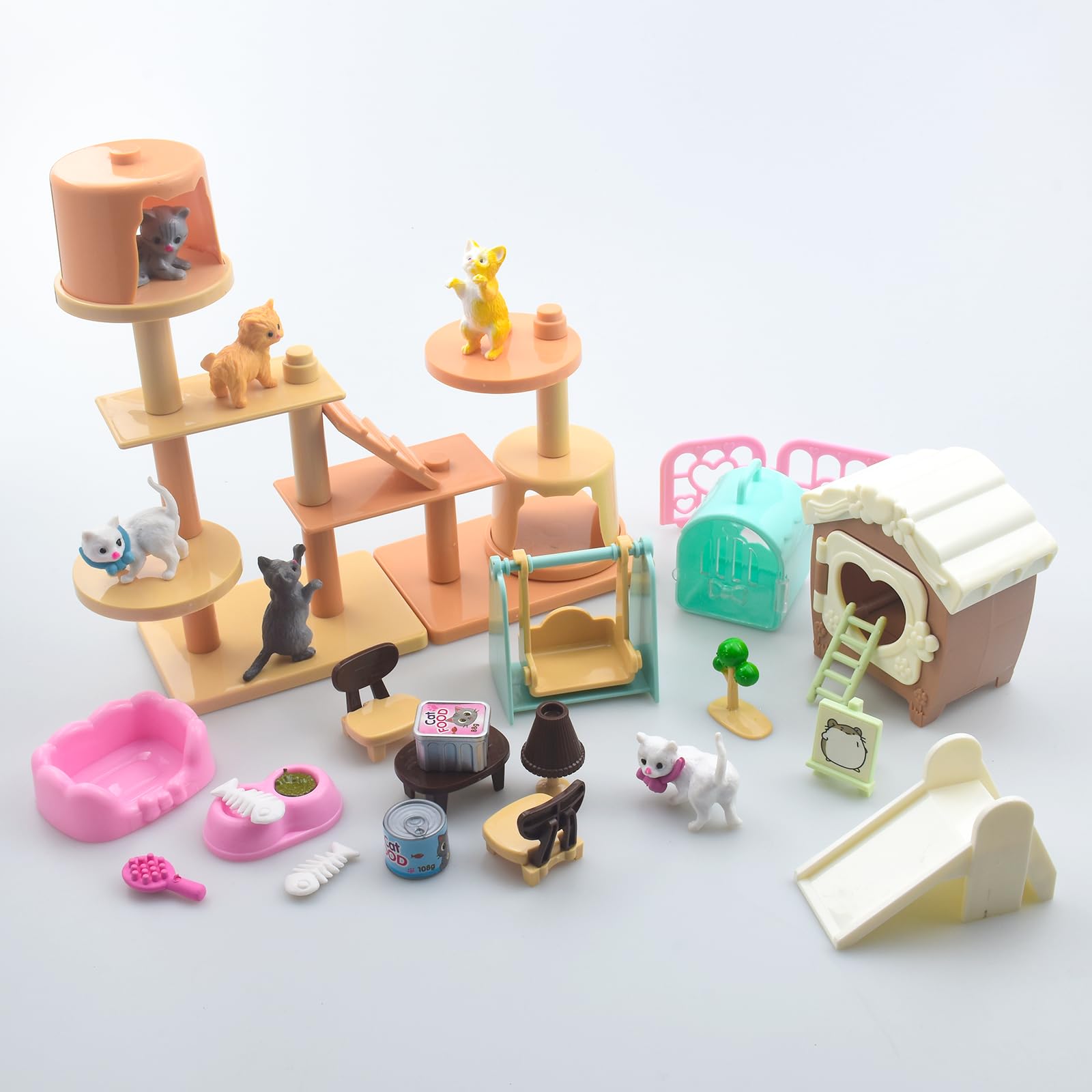 iselyn cat slide and play area enhance movement and interactive pretend fun