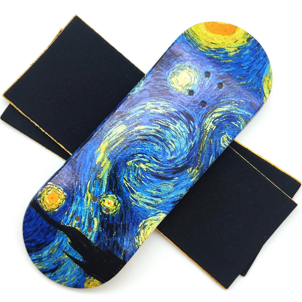 ISHRUNKTHIS Starry Night woodgrain close up shows premium hardwood texture