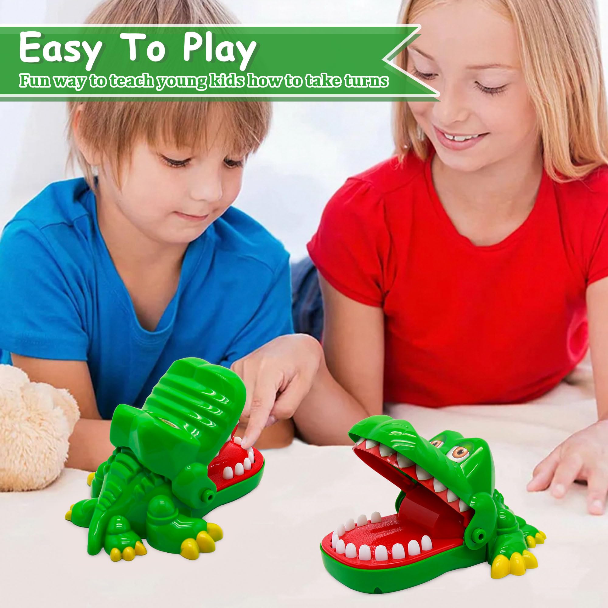 iShyan crocodile teeth toy kids playing with family