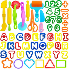 IShyan 55 piece dough tools set for creative play and fine motor development