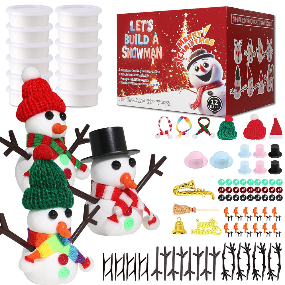 Iskiho Build a Snowman Kit gift-ready set for holidays and classroom