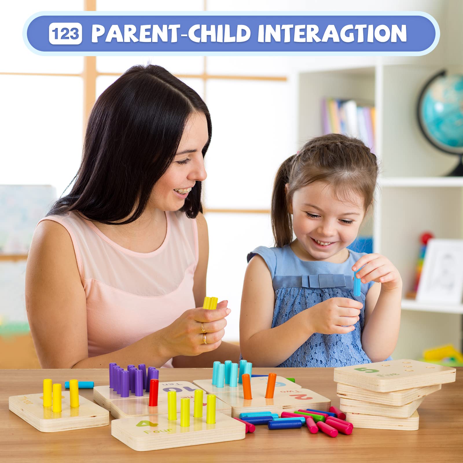 ISMETACU fine motor development pegs boost hand-eye coordination during play