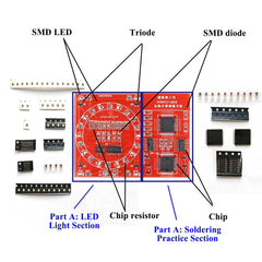 ISolderStore Soldering Practice Board labeled markings help learners solder confidently