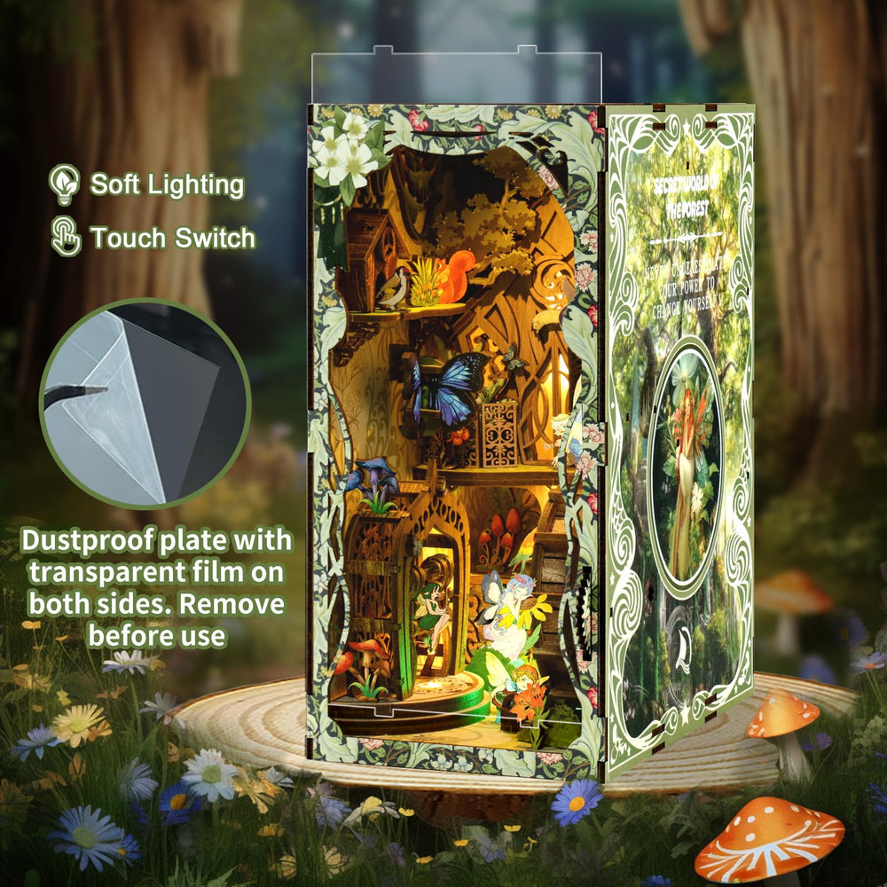 ISSEVE Book Nook LED Light Switch—soft glow creates ambient illumination.