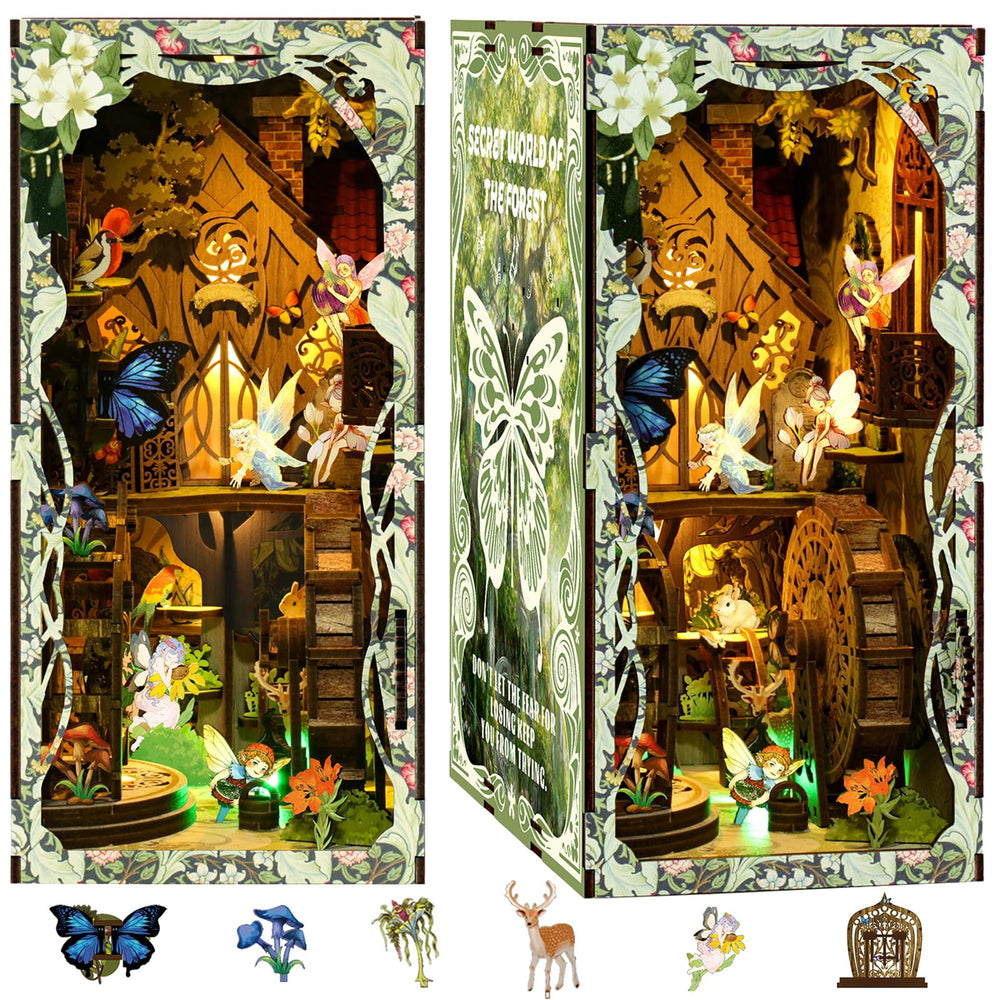 ISSEVE Book Nook Night Light Ready—gentle lighting for bedtime reading.