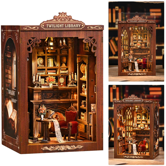ISSEVE Twilight Library bookshelf detail highlights vintage charm