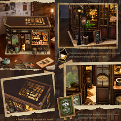 ISSEVE Diorama shelving and decorative accents enhance shelf display