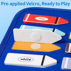 Issray safe materials felt board feels burr-free and kid-friendly.