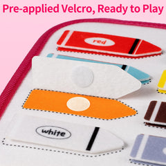 Issray color and shape page helps toddlers sort and match concepts