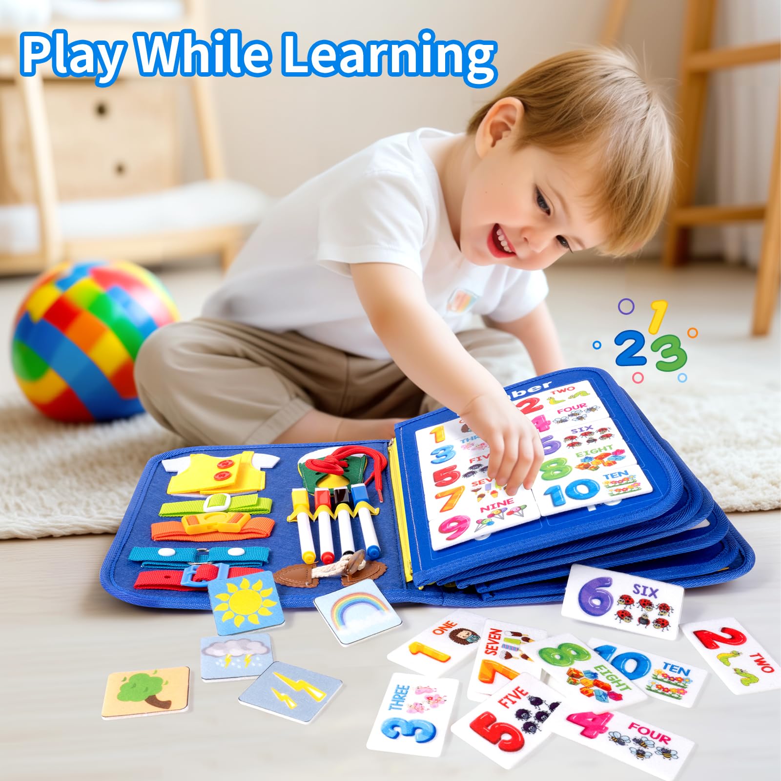 Issray Velcro-easy setup saves time for parent-child learning sessions.
