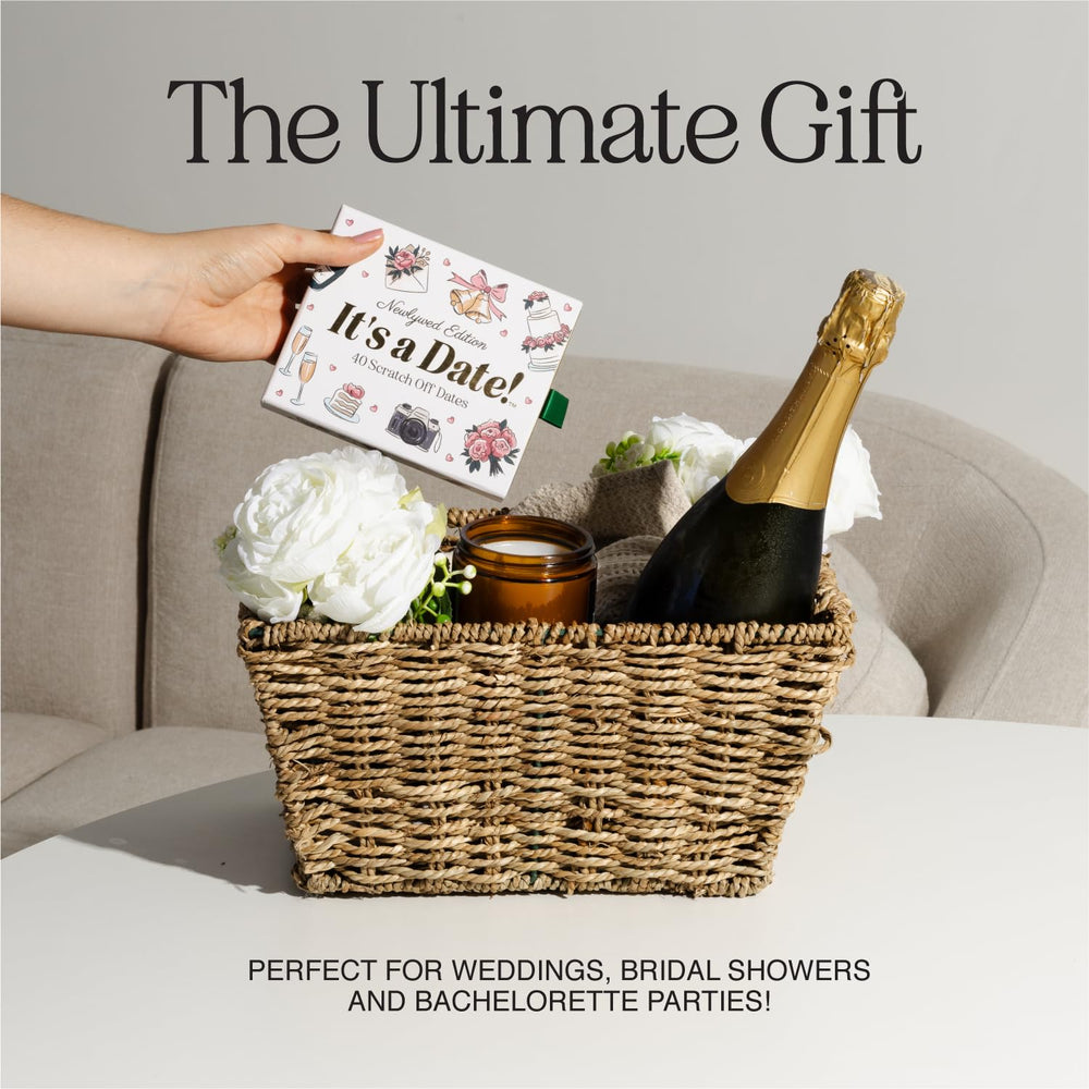 It's a Date! Clue cards illustrating mystery date ideas with indoor/outdoor options.
