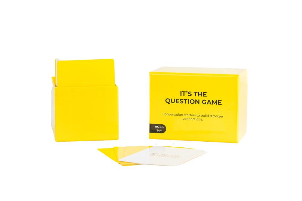It's The Question Game gift-pack prompts enhance celebrations and family moments