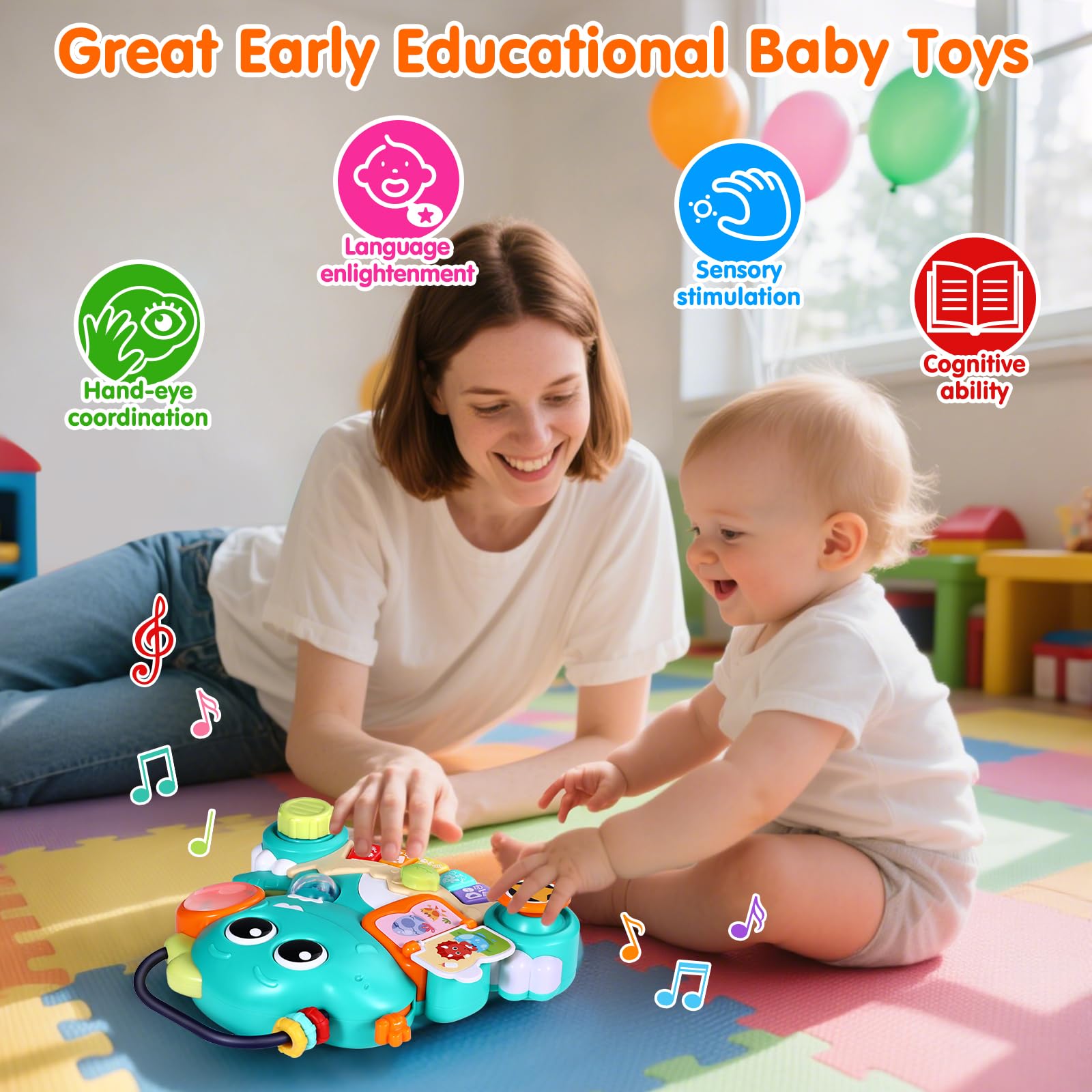 Itsforu Dino Piano Toy keys in action enhance early musical awareness.