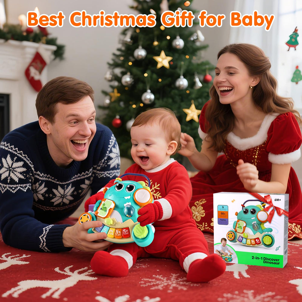 Itsforu Dino Piano Toy compact, safe design for travel.