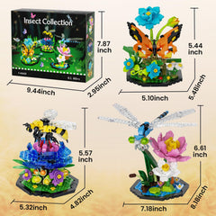 itshWOee Ideas Insect Collection Detailed display models; perfect for brick lovers and dioramas.