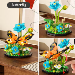itshWOee Ideas Insect Collection Honey bee on flowers; charming display piece for adults and collectors.
