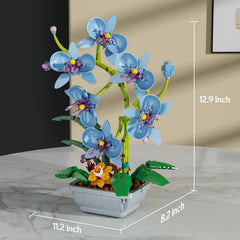 itshWOee Unique blue orchid detail showcases realistic petals and color.
