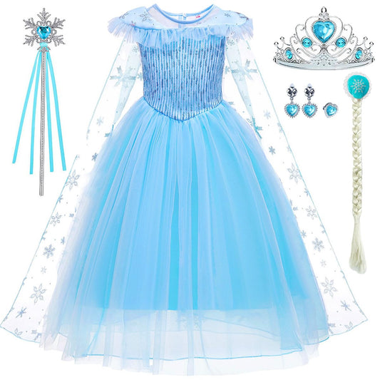 iTVTi blue princess dress front view for imaginative play
