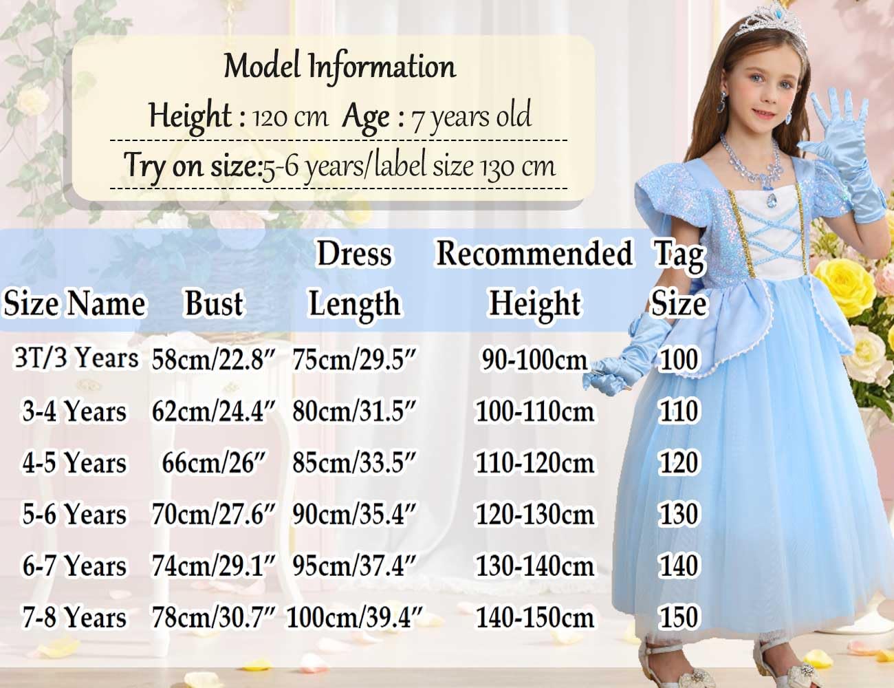 iTVTi Princess Cinderella costume accessories set includes jewelry and crown for pretend play