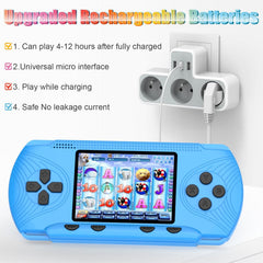 iucpss handheld games kids in use travel scene demonstrates easy access to 258 games offline