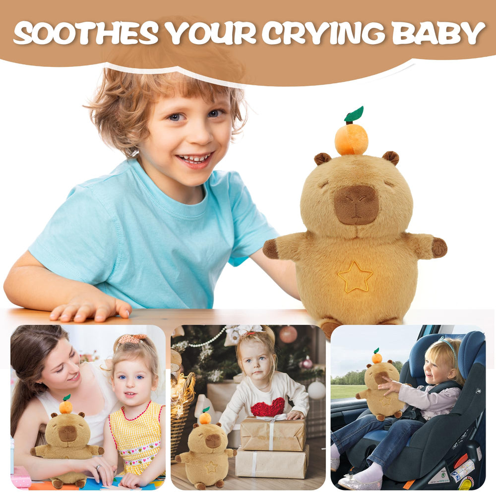 The included lullabies offer gentle background music for calmer evenings.