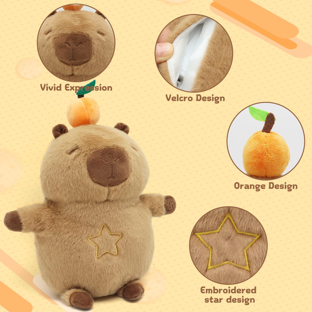 IUTOYYE Capybara 11.8-inch plush provides soft touch and comforting companionship for kids.